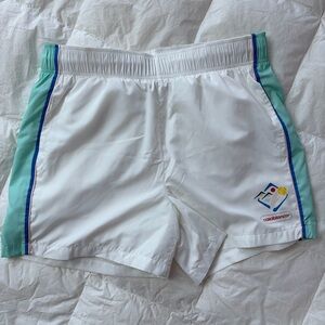 Casablanca White Athletic Shorts for Men